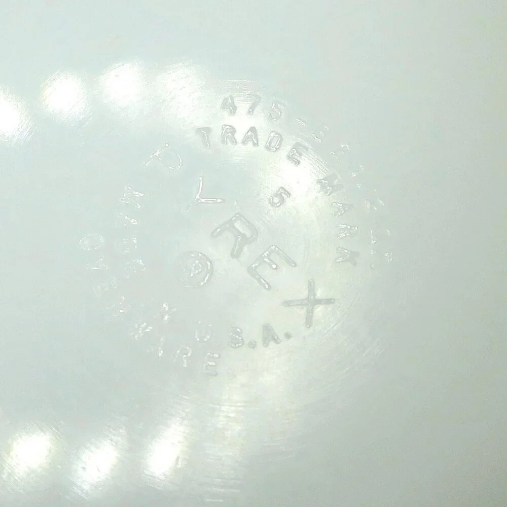 Pyrex 475-B Terra 2.5 Qt Casserole w/ Lid Matte Rings 1960s Vintage - Picture 8 of 8